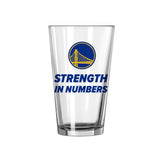 Golden State Warriors 16oz Slogan Pint Glass