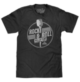 Rock and Roll Hall of Fame Retro Microphone T-Shirt - Charcoal Gray Heather