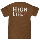 Miller High Life Front and Back Logo T-Shirt - Brown Sugar