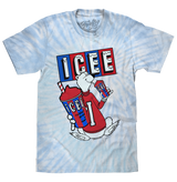 ICEE Polar Bear Tie Dye T-Shirt - Blue and Purple Tie Dye