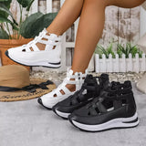 Cutout Platform Sneakers - Trendsi - Flyclothing LLC