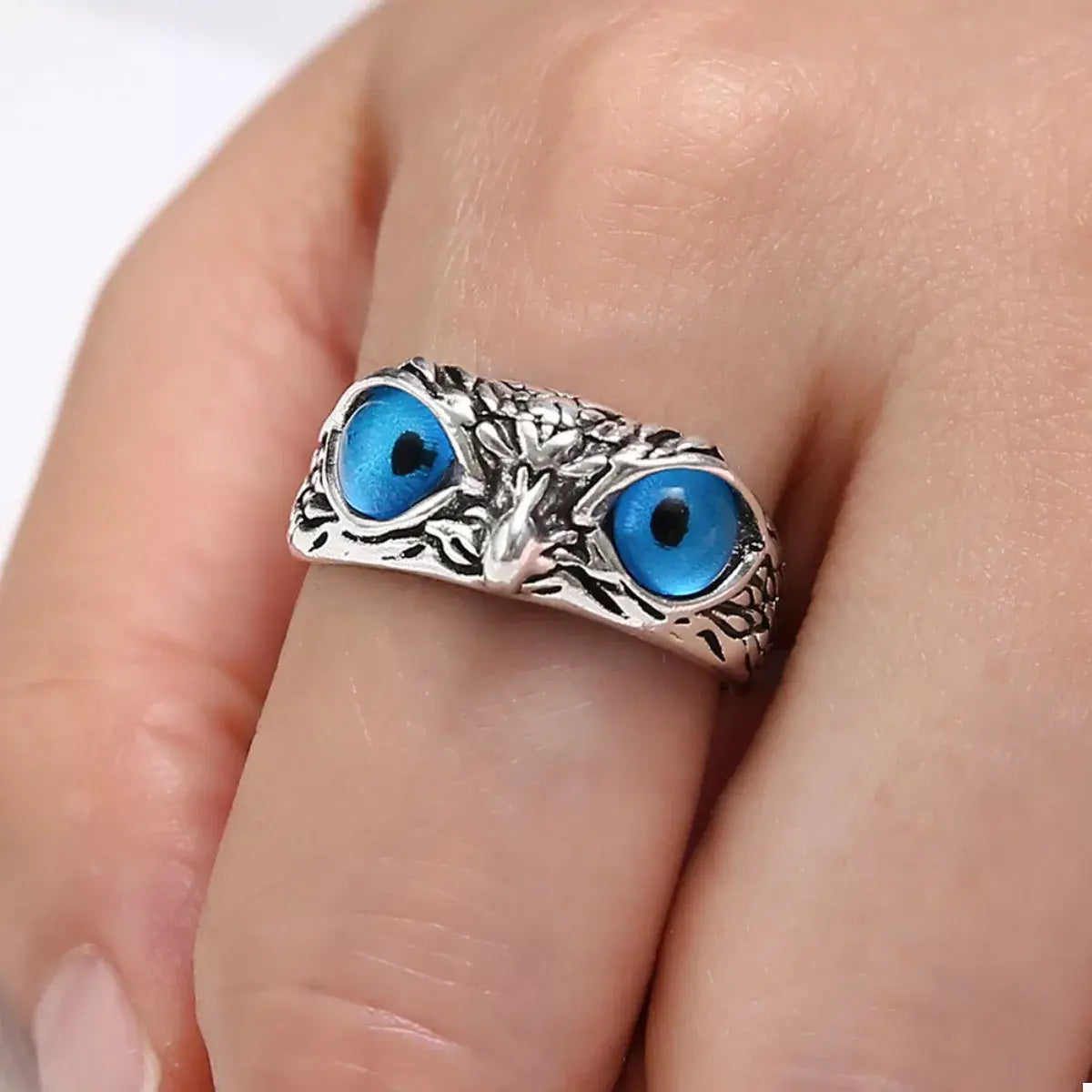 Alloy Owl Eyes Ring - Trendsi - Flyclothing LLC
