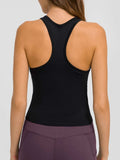 Round Neck Racerback Active Tank - Trendsi - Flyclothing LLC