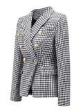 Lapel Collar Long Sleeve Blazer - Trendsi - Flyclothing LLC