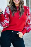 Animal Print Round Neck Long Sleeve T-Shirt - Trendsi - Flyclothing LLC