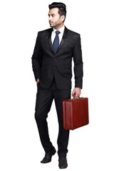 Expandable Office Suitcase Briefcase - Classy Leather Bags - Flyclothing LLC