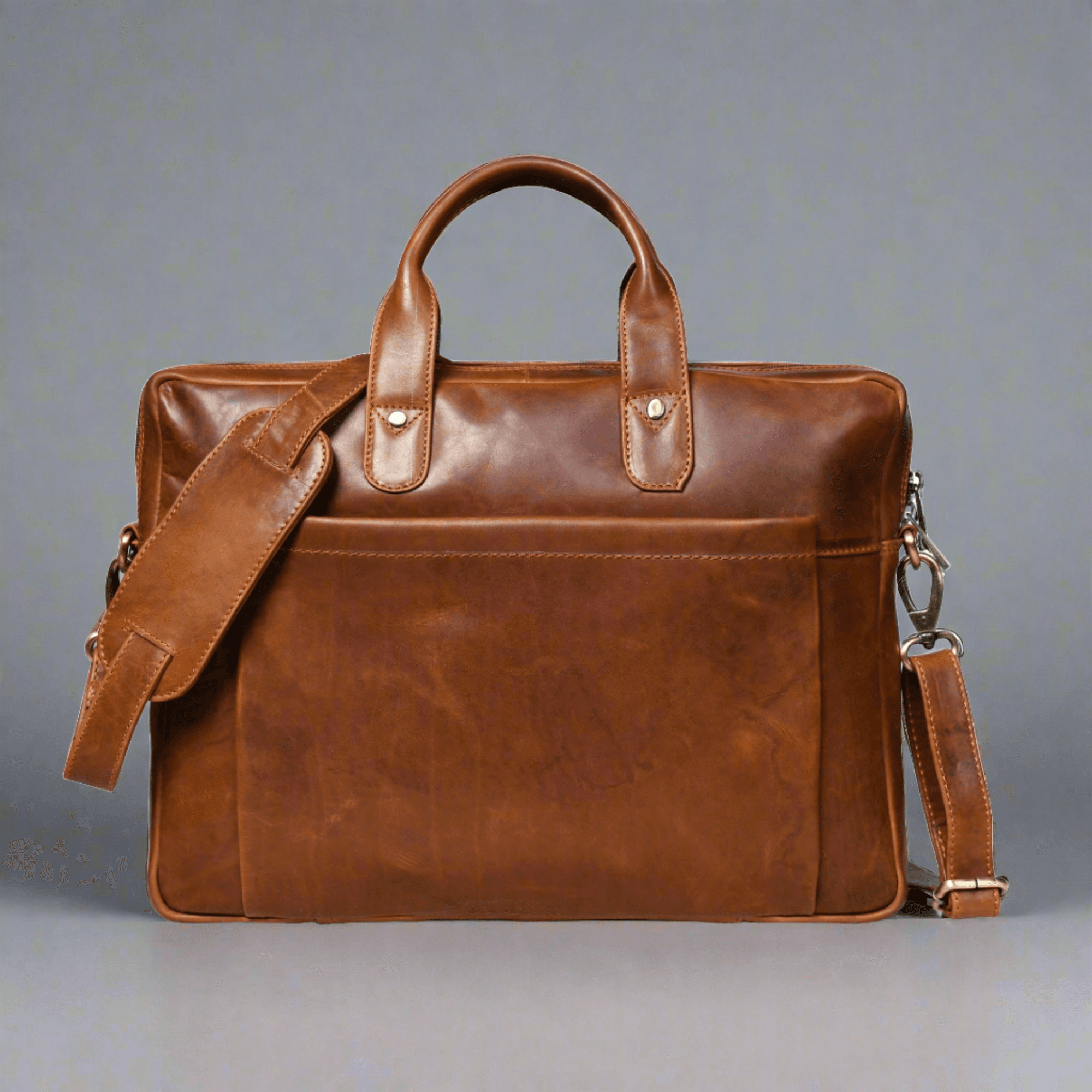 Denver Slim Laptop Briefcase - Classy Leather Bags - Flyclothing LLC