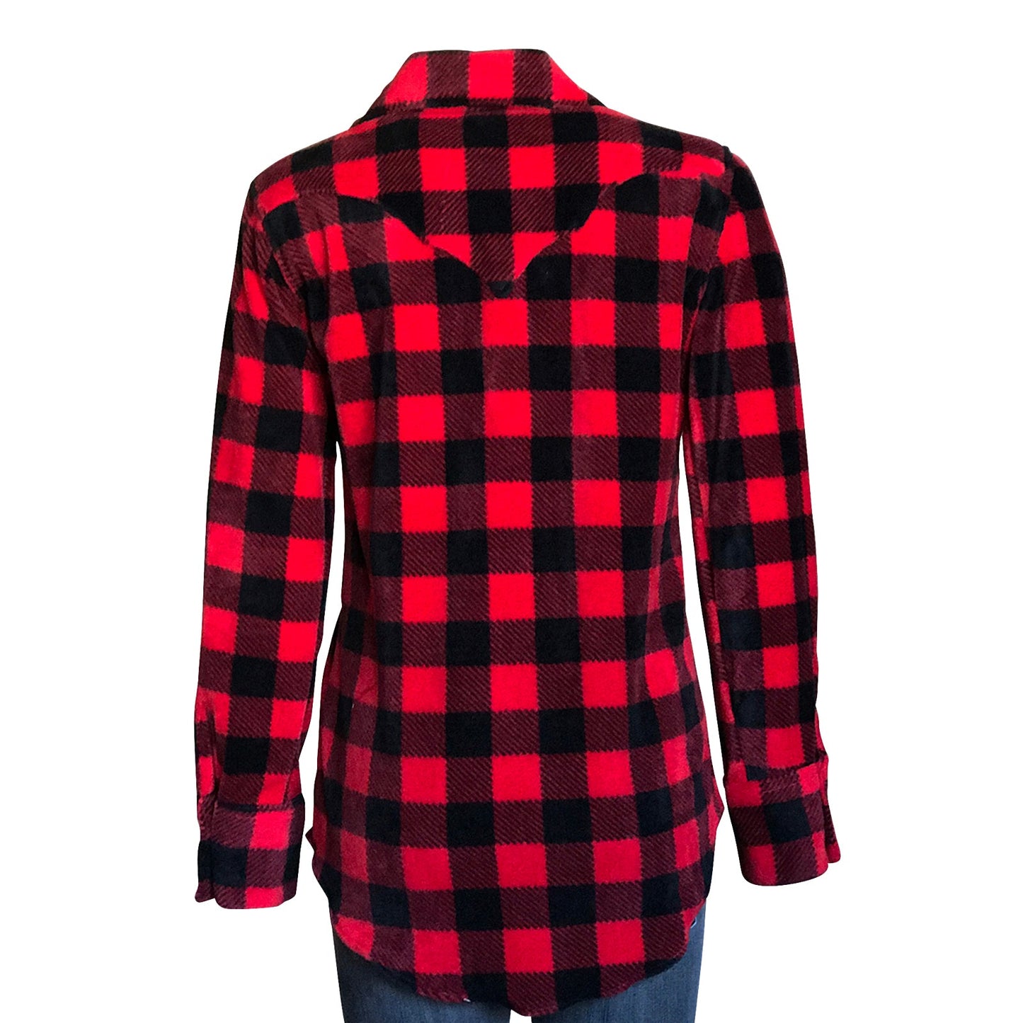 Rockmount Ranch Wear Women's Red & Black Buffalo Check Fleece Western Shirt - Rockmount Clothing - Flyclothing LLC