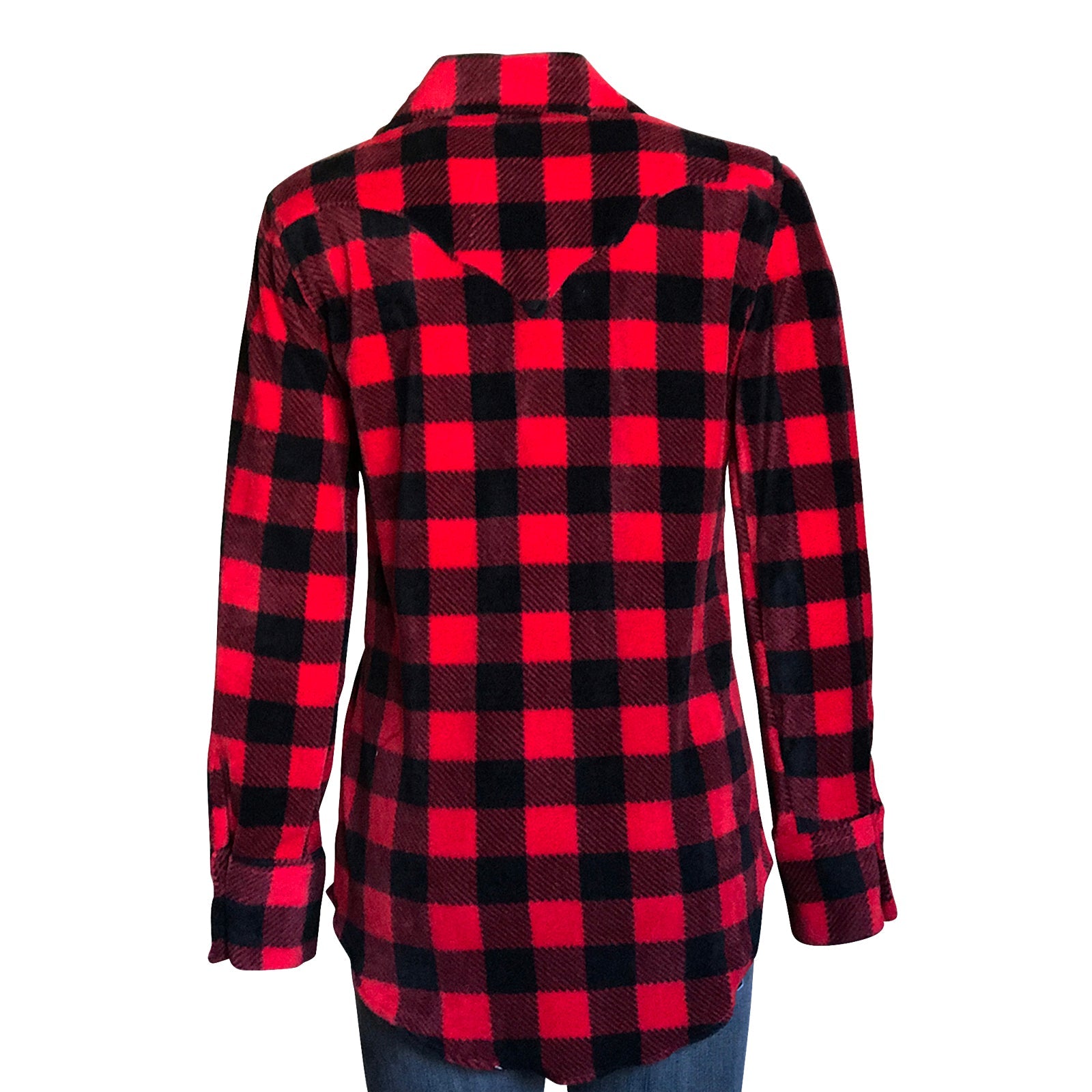 Rockmount Ranch Wear Women's Red & Black Buffalo Check Fleece Western Shirt - Rockmount Clothing - Flyclothing LLC