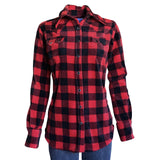 Rockmount Ranch Wear Women's Red & Black Buffalo Check Fleece Western Shirt - Rockmount Clothing - Flyclothing LLC
