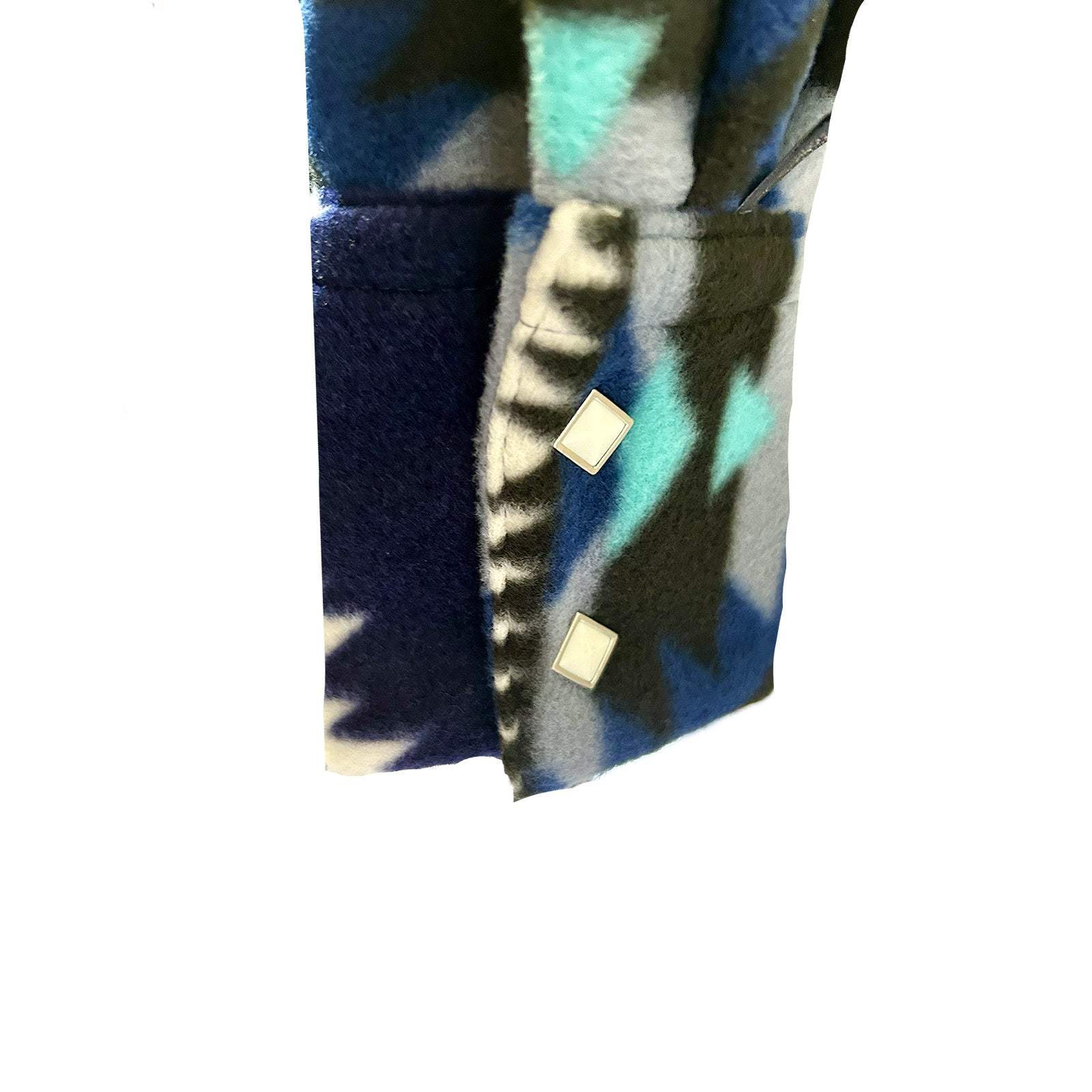 Rockmont Clothing Women's Native Pattern Fleece Western Shirt in Blue & Black - Rockmount Clothing - Flyclothing LLC