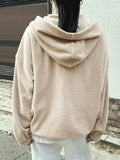 Mountain Quarter Zip Long Sleeve Hoodie - Trendsi - Flyclothing LLC