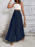 Tied High Waist Wide Leg Pants - Trendsi - Flyclothing LLC
