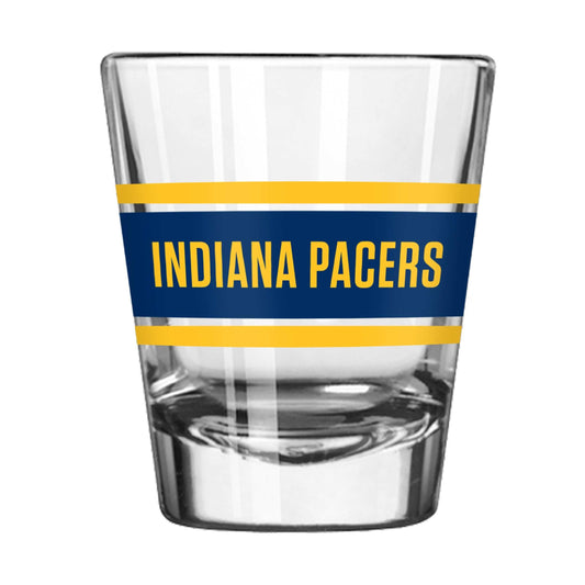 Indiana Pacers 2oz Stripe Shot Glass - Logo Brands - Flyclothing LLC