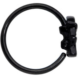 20G 5/16 Black Striped Hat Candy Ghost Halloween Nose Hoop - BodyCandy - Flyclothing LLC