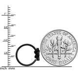 20G 5/16 Black Striped Hat Candy Ghost Halloween Nose Hoop - BodyCandy - Flyclothing LLC