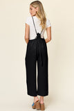 Double Take Full Size Texture Sleeveless Wide Leg Overall - Trendsi