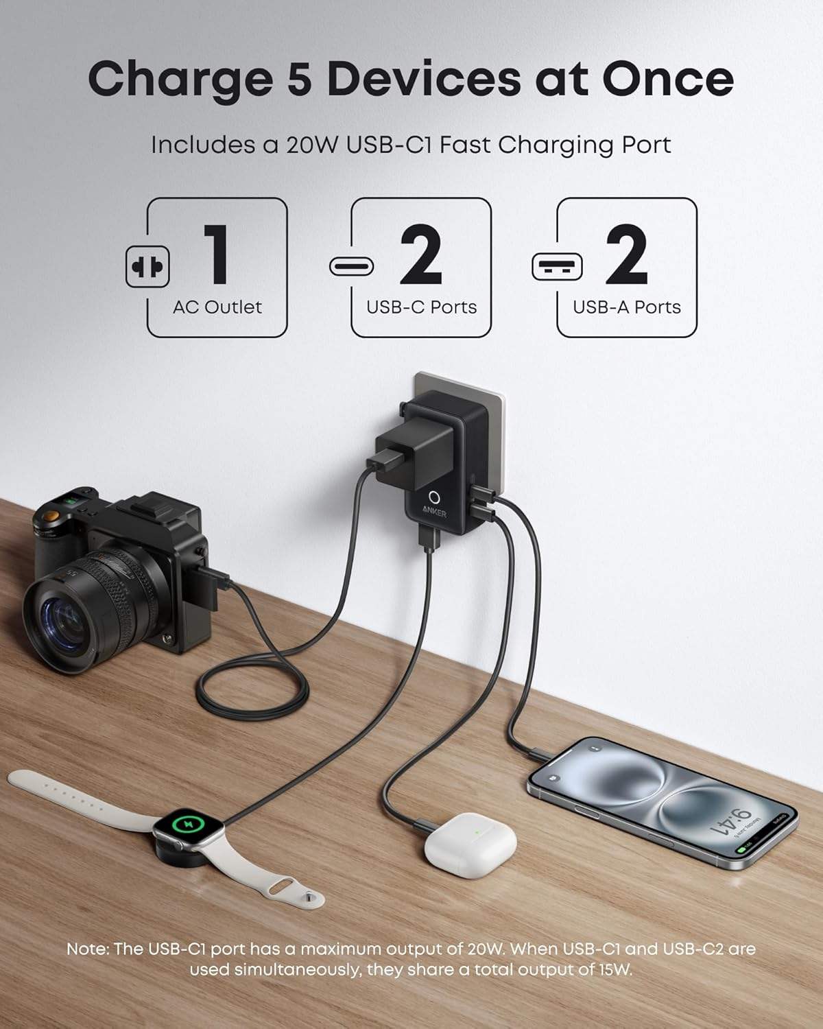 Anker Laptop Power Bank (25K, 165W, Built-In and Retractable Cables) - Anker - Flyclothing LLC
