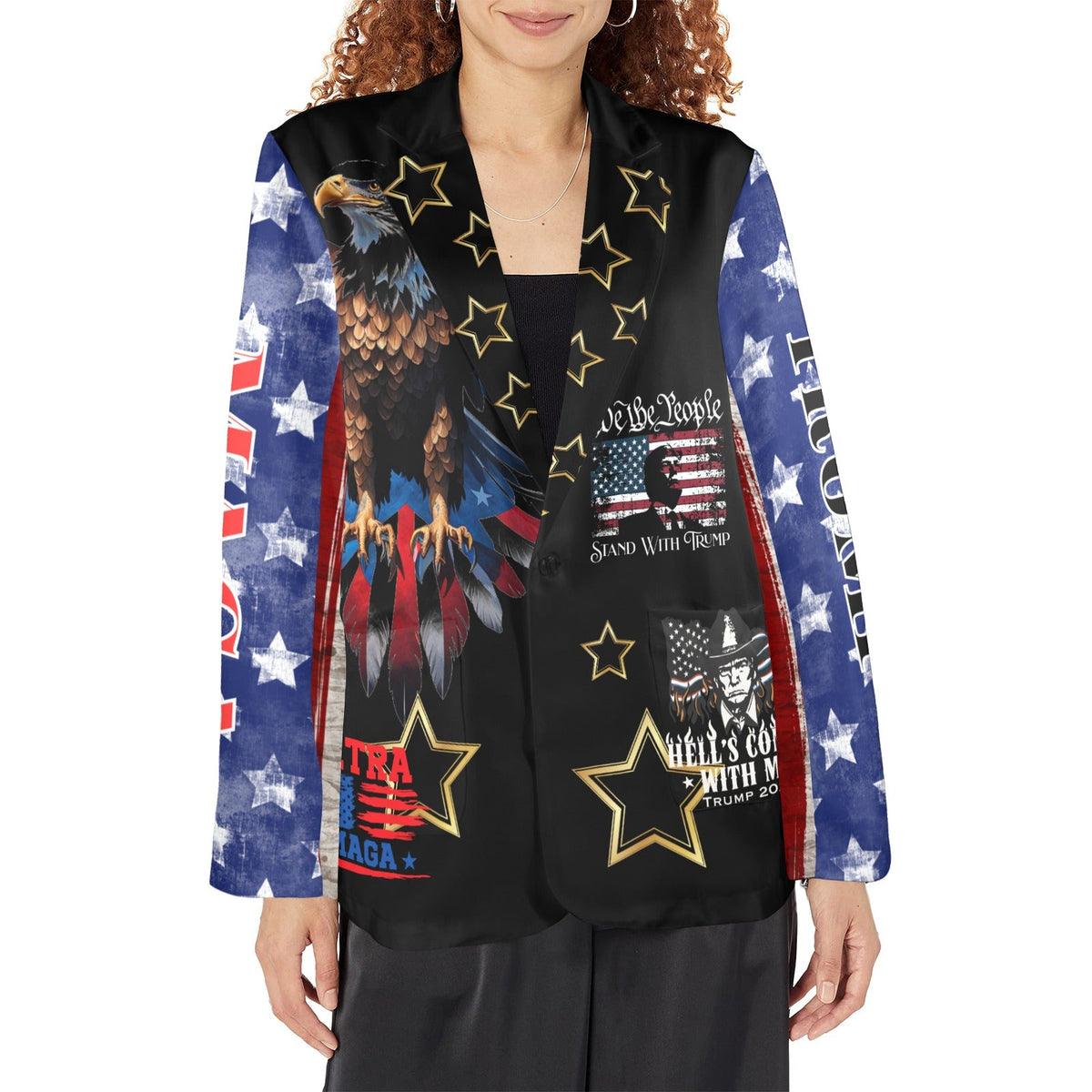 Baha Ranch Ultra Maga Trump Womens Blazer - Baha Ranch Western Wear - Flyclothing LLC