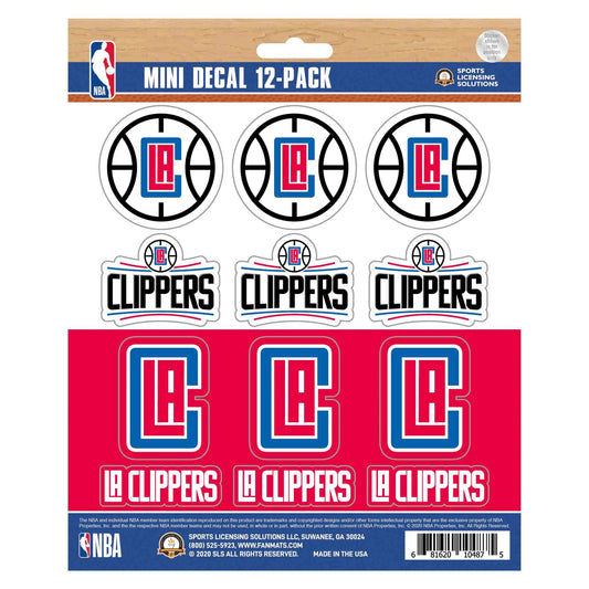NBA - Los Angeles Clippers Mini Decal 12-pk - Logo Brands - Flyclothing LLC