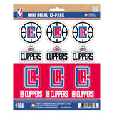 NBA - Los Angeles Clippers Mini Decal 12-pk
