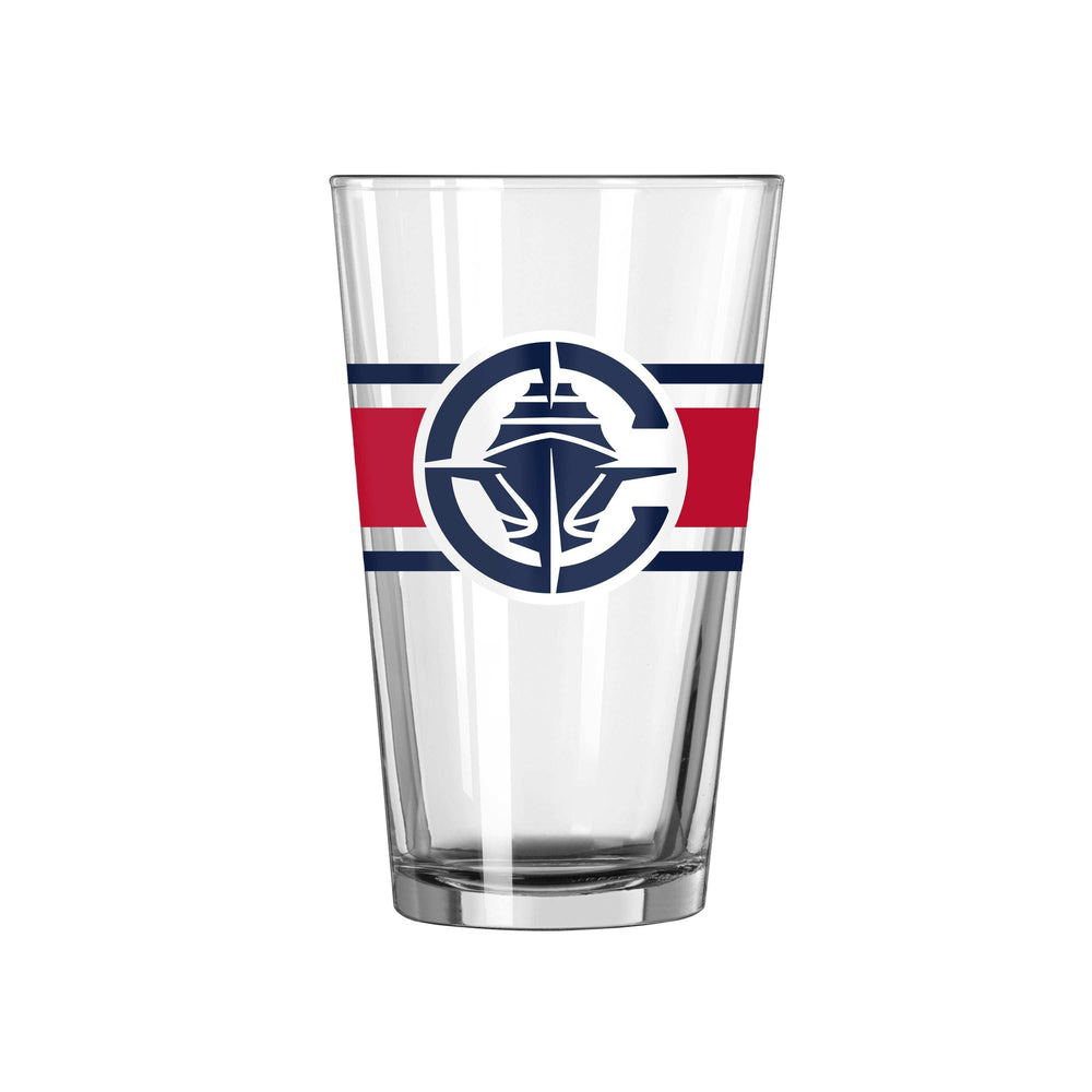 Los Angeles Clippers 16oz Stripe Pint Glass - Logo Brands - Flyclothing LLC