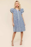 Haptics Double Ruffle Sleeve Dress with Side Pockets - Trendsi - Flyclothing LLC
