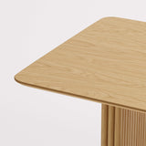 79" Natural Solid Wood Double Pedestal Base Dining Table - HomeRoots - Flyclothing LLC