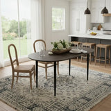 67" Walnut and Black Solid Wood Oval Dining Table - Homeroots - Flyclothing LLC