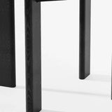 45" Black Solid Wood Round Top Dining Table - Homeroots - Flyclothing LLC