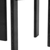 42" Black Solid Wood Round Top Dining Table - HomeRoots - Flyclothing LLC