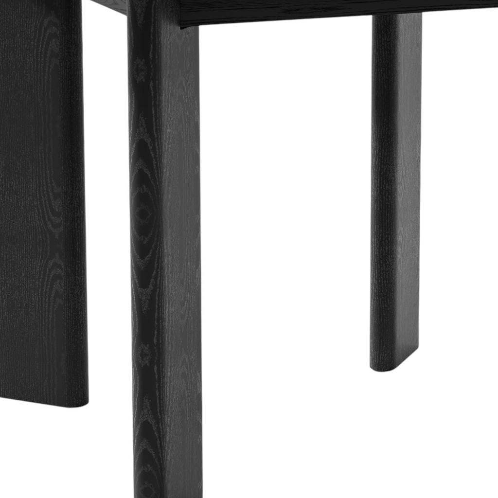 45" Black Solid Wood Round Top Dining Table - HomeRoots - Flyclothing LLC