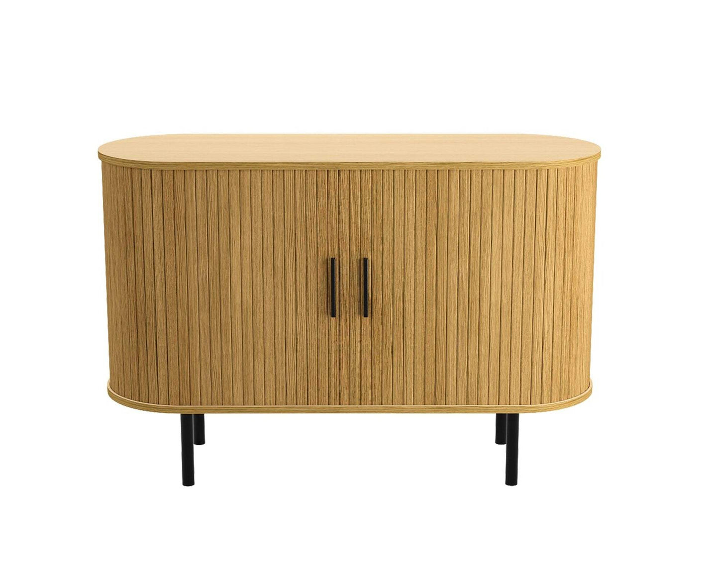 47" Natural Wood Sideboard With Two Sliding Doors - HomeRoots - Flyclothing LLC