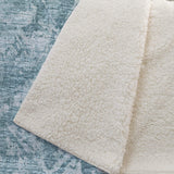 50" X 70" Blue And Ivory Damask Plush Throw Blanket - HomeRoots - Flyclothing LLC