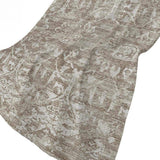 50" X 70" Taupe And Beige Damask Polyester Woven Plush Throw Blanket - HomeRoots - Flyclothing LLC
