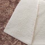50" X 70" Burgundy And Brown Damask Polyester Woven Plush Throw Blanket - HomeRoots - Flyclothing LLC
