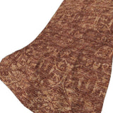 50" X 70" Burgundy And Brown Damask Polyester Woven Plush Throw Blanket - Homeroots - Flyclothing LLC