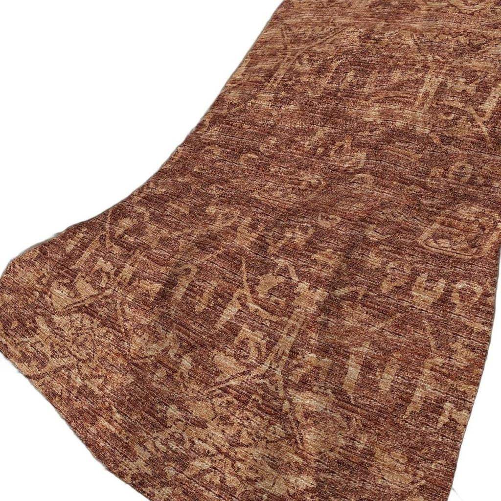 50" X 70" Burgundy And Brown Damask Polyester Woven Plush Throw Blanket - HomeRoots - Flyclothing LLC