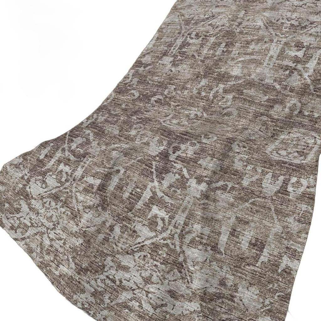 50" X 70" Brown And Beige Damask Polyester Woven Plush Throw Blanket - Homeroots - Flyclothing LLC