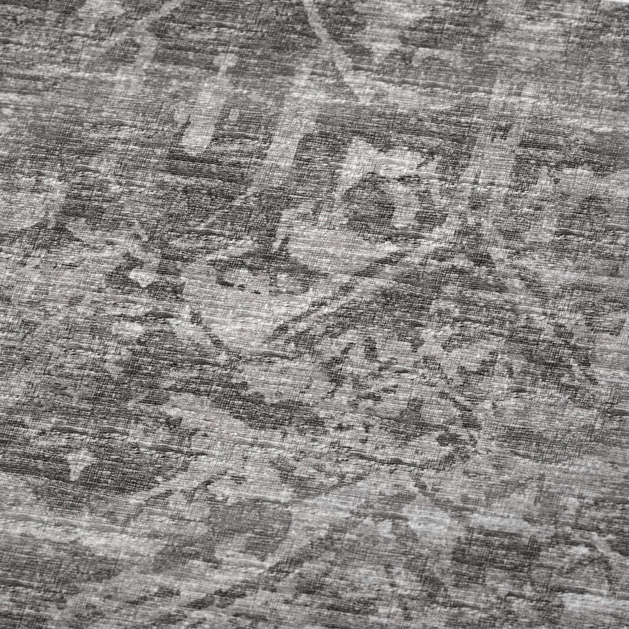 50" X 70" Charcoal And Gray Damask Polyester Woven Plush Throw Blanket - HomeRoots - Flyclothing LLC