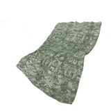 50" X 70" Green And Gray Damask Polyester Woven Plush Throw Blanket - HomeRoots - Flyclothing LLC