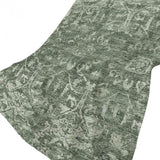 50" X 70" Green And Gray Damask Polyester Woven Plush Throw Blanket - HomeRoots - Flyclothing LLC