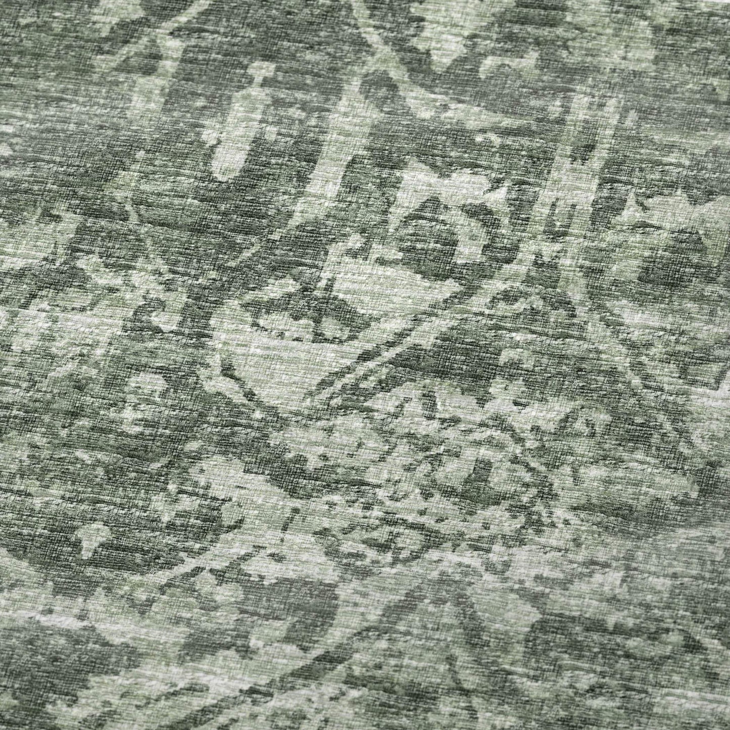 50" X 70" Green And Gray Damask Polyester Woven Plush Throw Blanket - HomeRoots - Flyclothing LLC