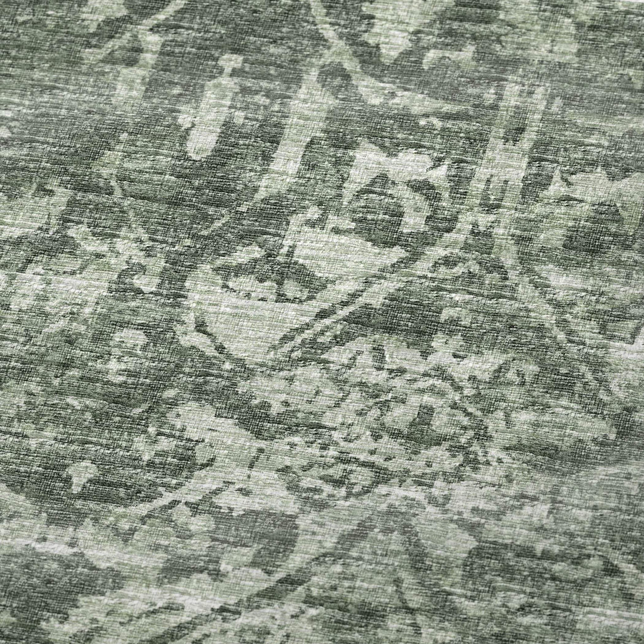 50" X 70" Green And Gray Damask Polyester Woven Plush Throw Blanket - HomeRoots - Flyclothing LLC
