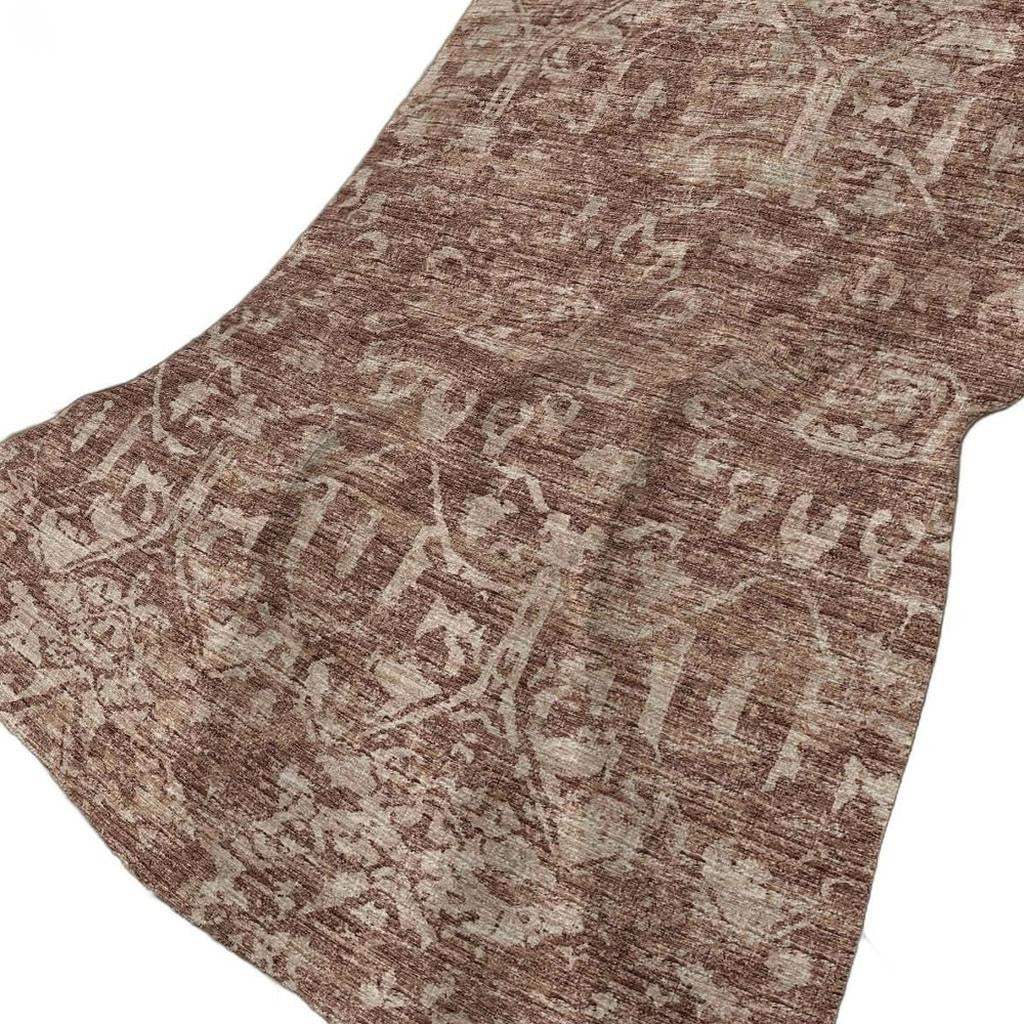 50" X 70" Chocolate And Beige Damask Polyester Woven Plush Throw Blanket - Homeroots - Flyclothing LLC