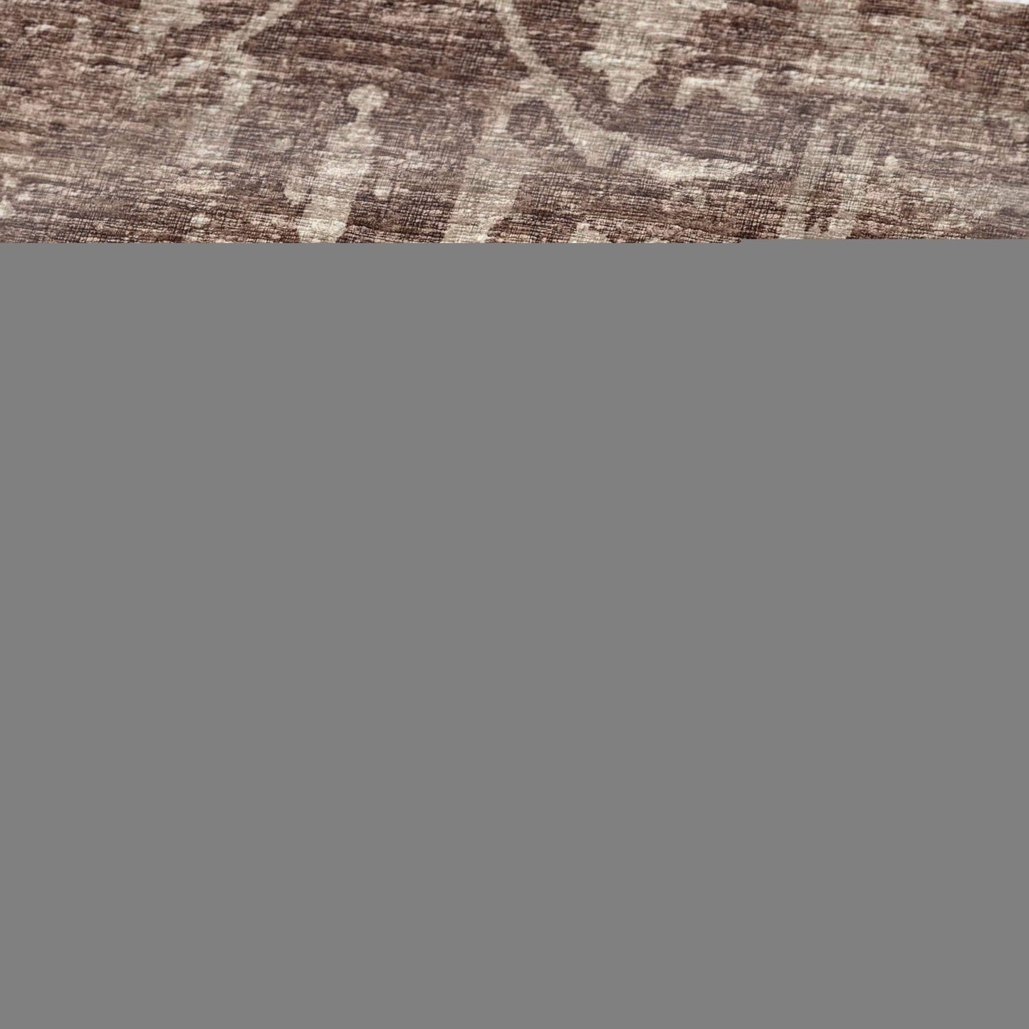 50" X 70" Chocolate And Beige Damask Polyester Woven Plush Throw Blanket - HomeRoots - Flyclothing LLC