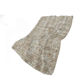 50" X 70" Beige And Ivory Damask Polyester Woven Plush Throw Blanket - Homeroots - Flyclothing LLC