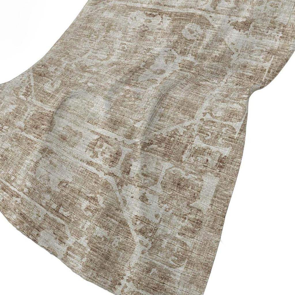 50" X 70" Beige And Ivory Damask Polyester Woven Plush Throw Blanket - Homeroots - Flyclothing LLC