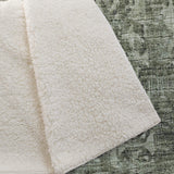 50" X 70" Olive Green And Beige Damask Polyester Woven Plush Throw Blanket - HomeRoots - Flyclothing LLC