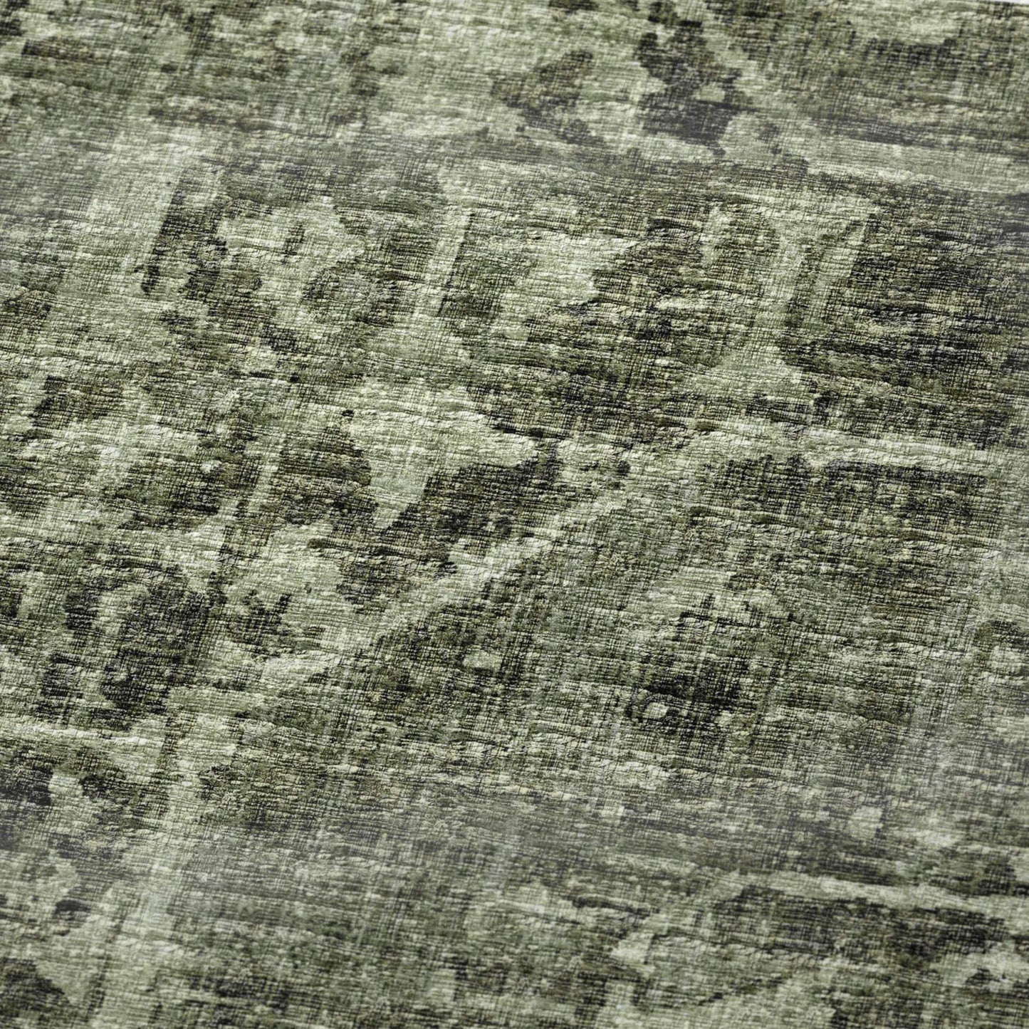 50" X 70" Olive Green And Beige Damask Polyester Woven Plush Throw Blanket - HomeRoots - Flyclothing LLC